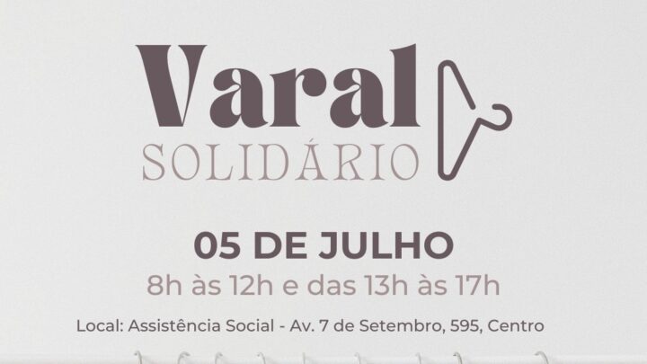 Assistência Social de Timbó realiza Varal Solidário dia 05 de julho
