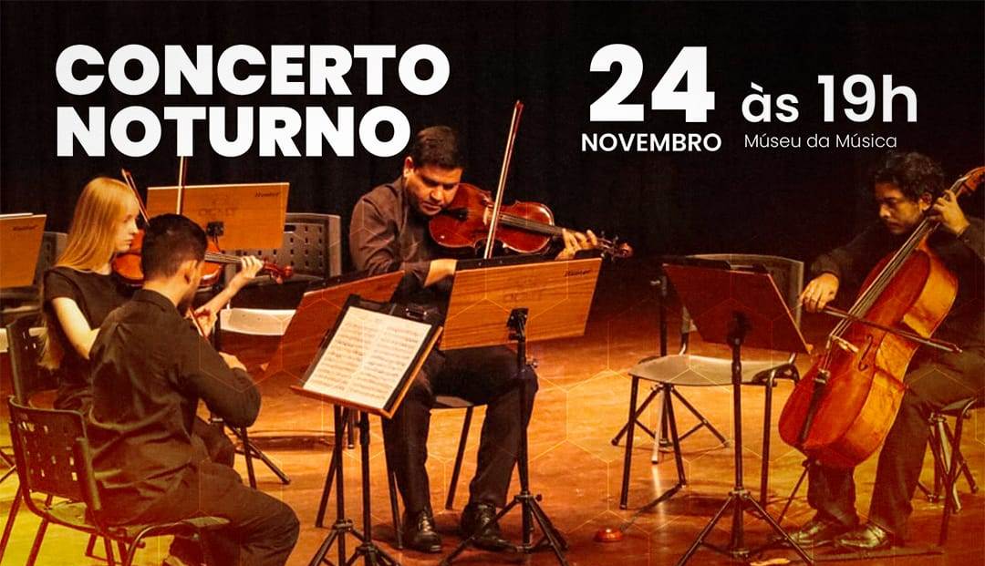 Concerto Noturno com Quarteto dos Arcos é neste domingo no Museu da Música de Timbó Concerto Noturno com Quarteto dos Arcos é neste domingo no Museu da Música de Timbó