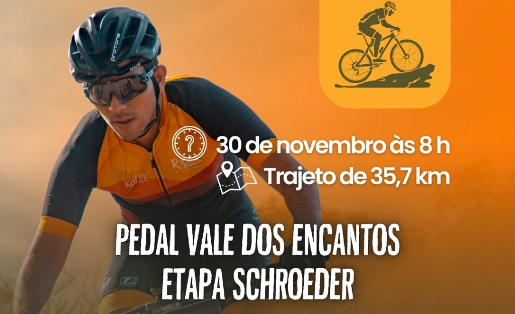 Schroeder sediará Pedal Vale dos Encantos Schroeder sediará Pedal Vale dos Encantos