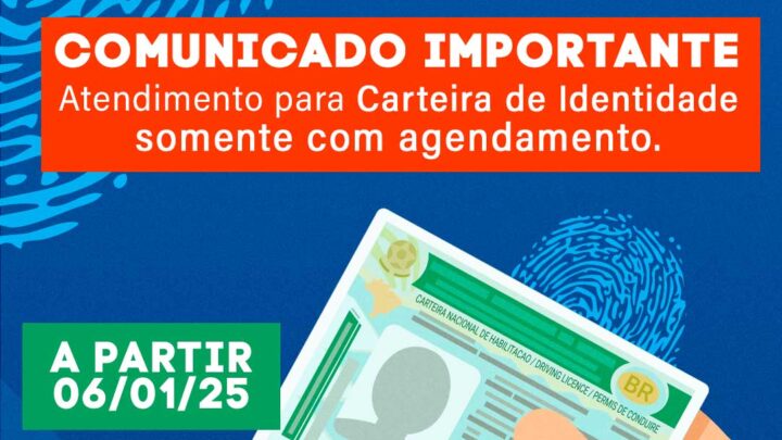Timbó – Comunicado importante sobre atendimento para Carteira de Identidade