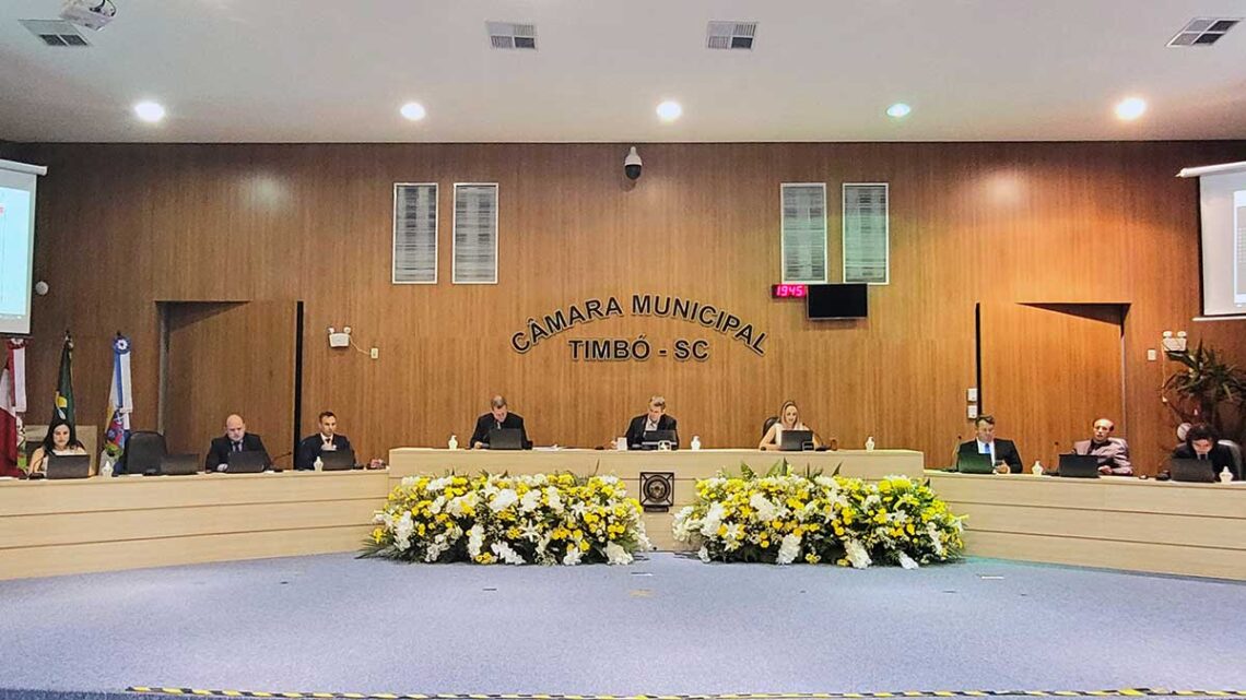 Câmara de Timbó retoma Sessões Ordinárias na próxima terça-feira