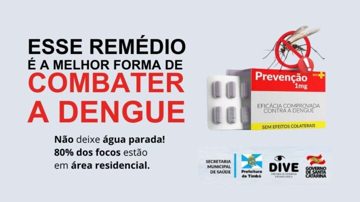 Atenção redobrada para a dengue em Timbó: casos registrados em 2025 reforçam a importância da prevenção