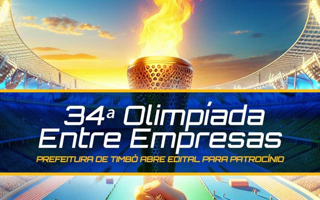 Prefeitura de Timbó abre edital para patrocínio da 34ª Olimpíada Entre Empresas