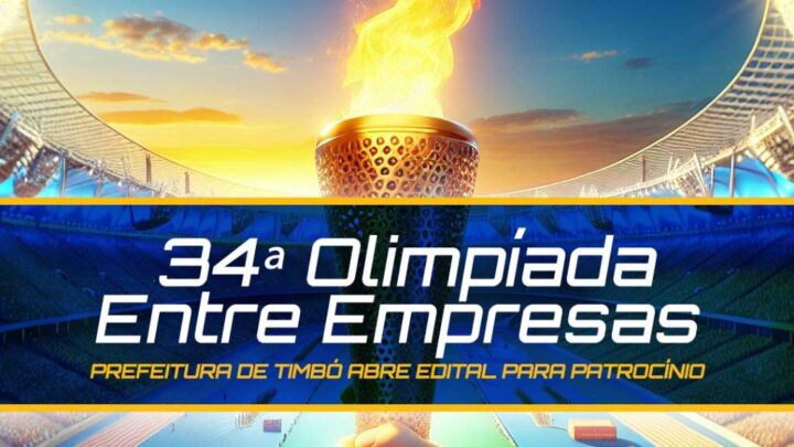 Prefeitura de Timbó abre edital para patrocínio da 34ª Olimpíada Entre Empresas