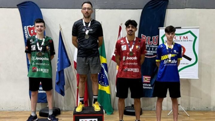 Timbó retorna em grande estilo ao Circuito Catarinense de Tênis de Mesa após seis anos