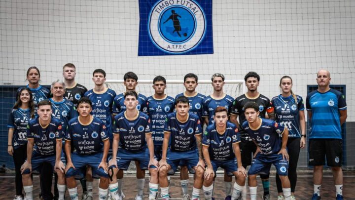 Associação Timbó Futsal inicia trajetória nos Joguinhos Abertos de Santa Catarina 2025