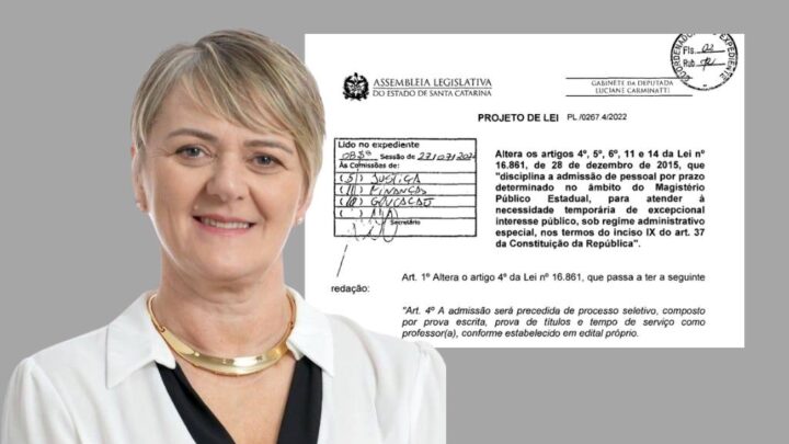Avança na Alesc projeto da deputada Luciane para professores ACTs da rede estadual
