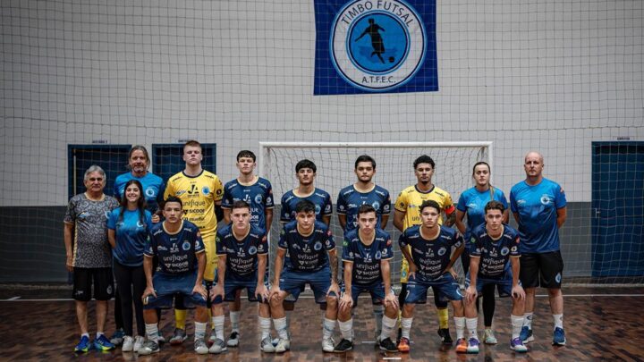 Em jogo com três viradas, Timbó Futsal leva a melhor contra a Yeesco/Balcam pelo Catarinense Sub-18