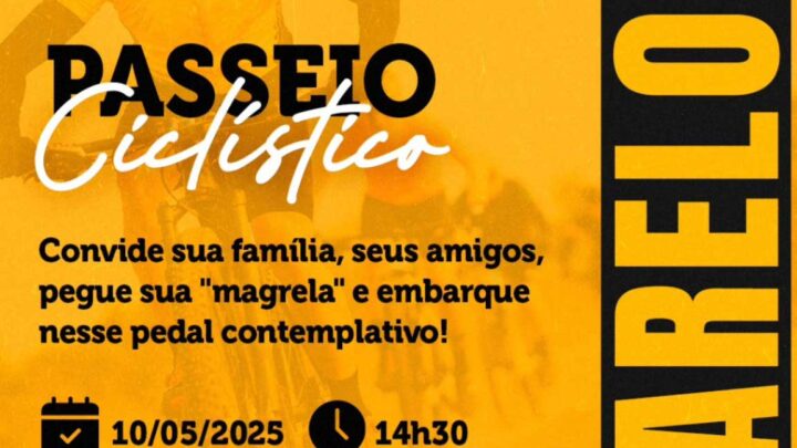 Passeio ciclístico do Maio Amarelo acontece neste sábado em Timbó