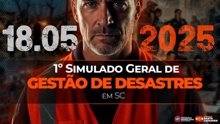 Timbó realiza 1º Simulado Geral de Gestão de Desastres neste domingo, 18 de maio