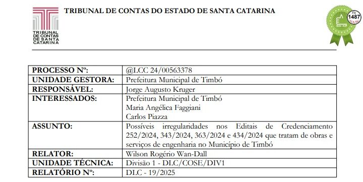 NOTA OFICIAL – ESCLARECIMENTO SOBRE A PARALISAÇÃO DAS OBRAS NA RUA SANTA CATARINA