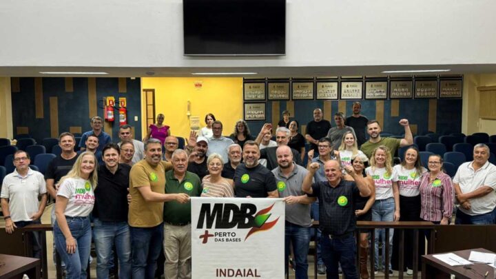 Vereador Dudu Cunha é eleito presidente do MDB Indaial