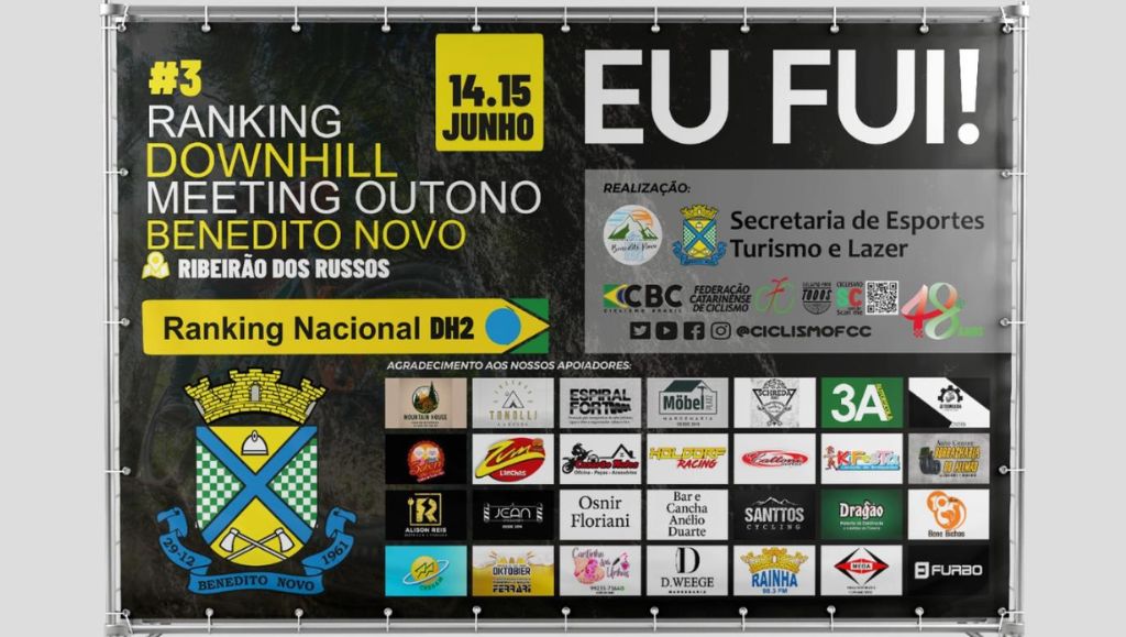 Benedito Novo recebe final de semana de esportes radicais com Campeonato Catarinense de Downhill