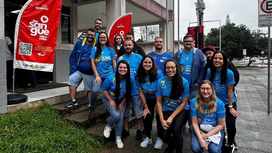 Gincaneiros celebram o Dia Mundial do Doador de Sangue com mais de 1.760 vidas salvas em Blumenau