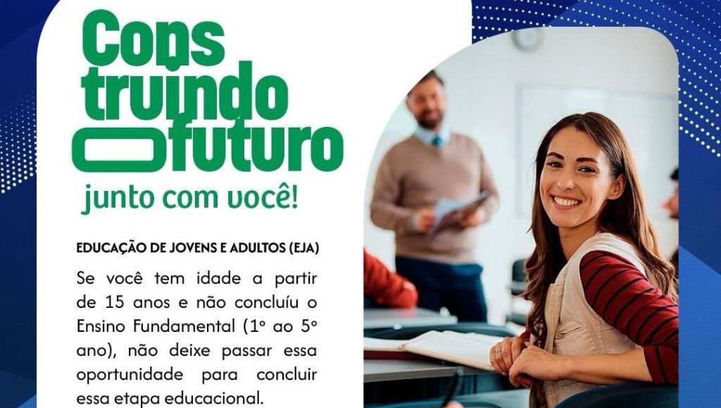Educação de Jovens e Adultos (EJA) está com vagas abertas em Timbó