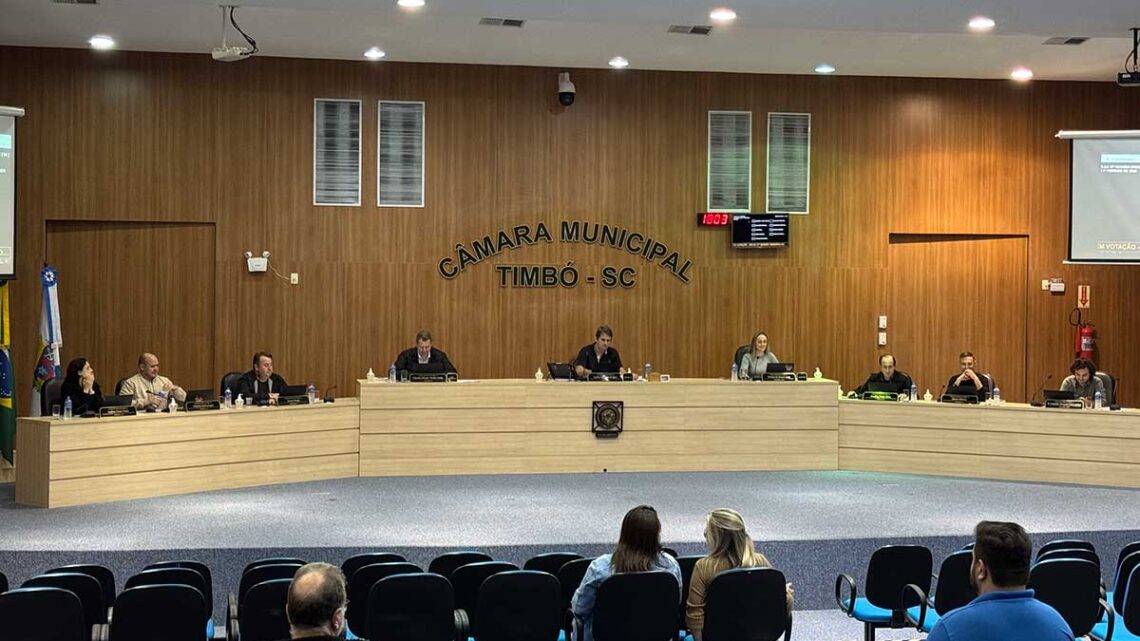 Câmara de Timbó: Destaques da Sessão de 03 de Junho