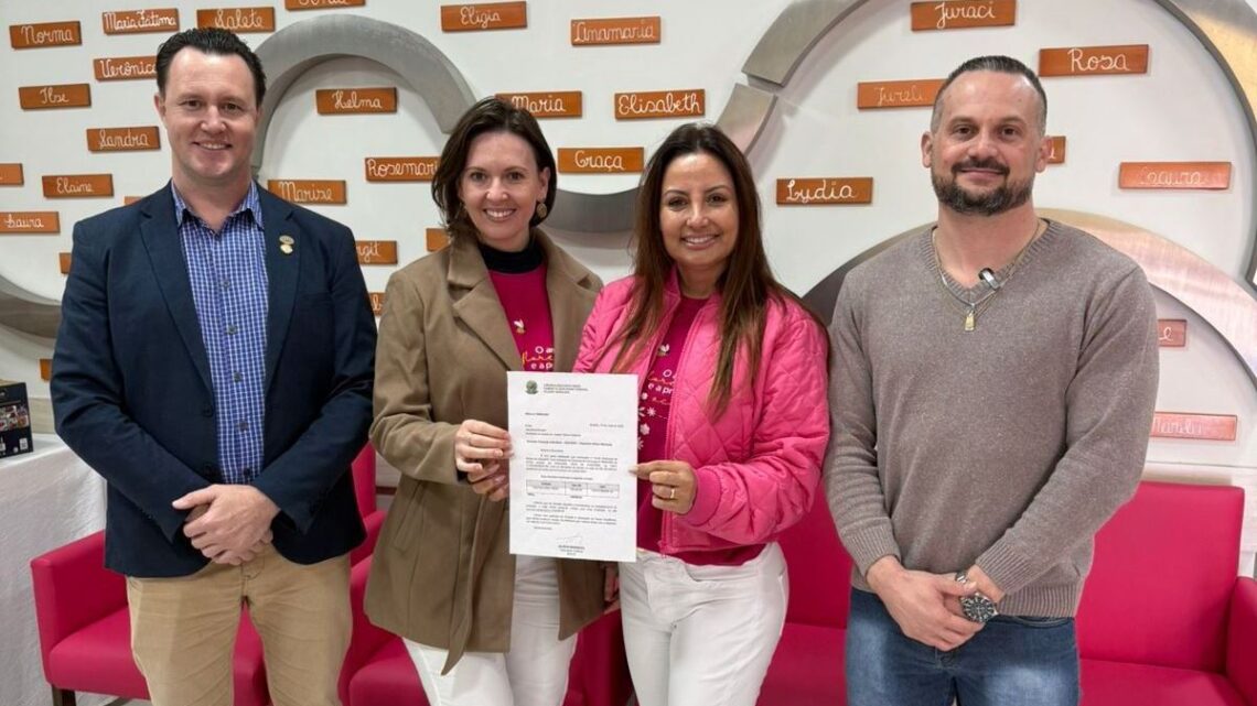 Vereadores do NOVO de Indaial realizam entrega de ofícios das emendas parlamentares do Deputado Gilson Marques no valor de R$ 500 mil