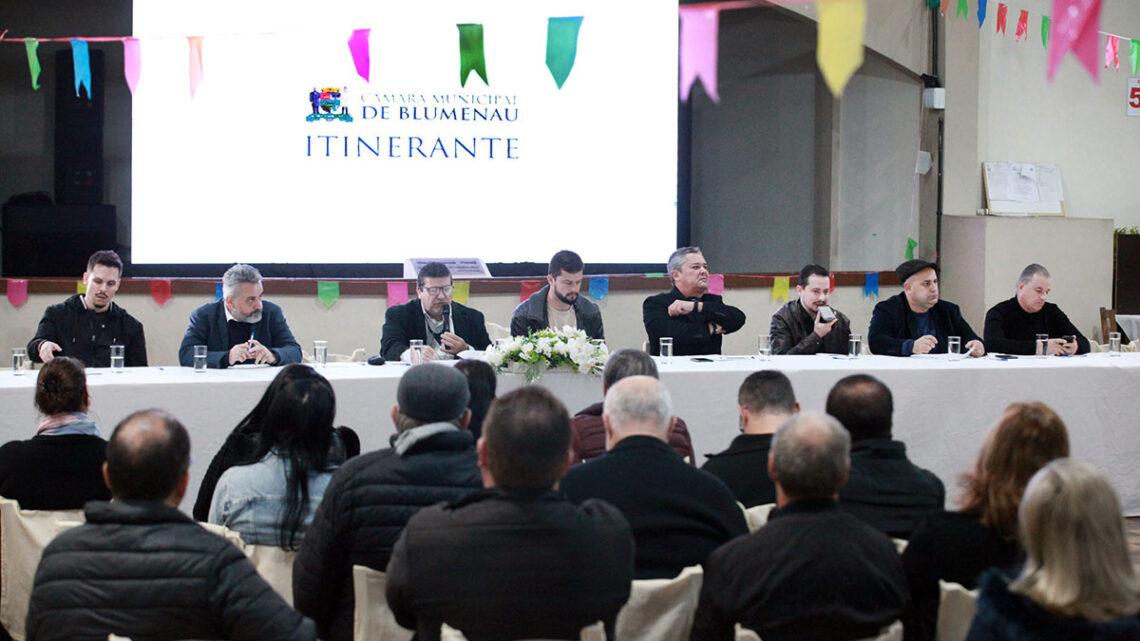 Câmara de Blumenau realiza 5ª sessão itinerante de 2025 no bairro Bom Retiro