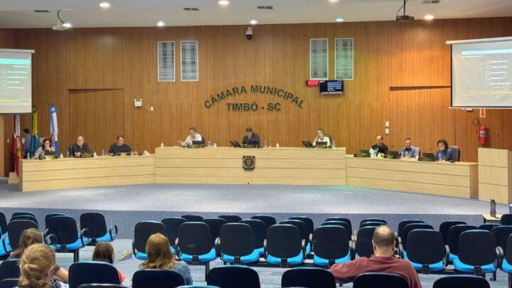Câmara de Timbó: Destaques da Sessão de 15 de Julho