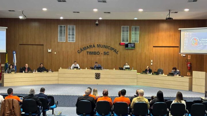 Câmara de Timbó: Destaques da Sessão de 29 de Julho