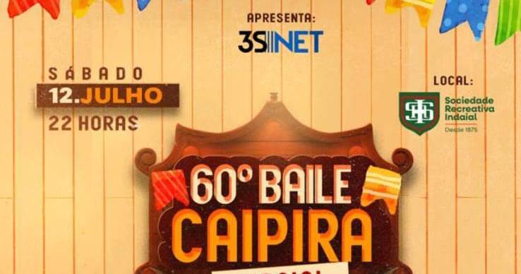 Sábado, em Indaial, acontece a 60ª edição do tradicional Baile Caipira