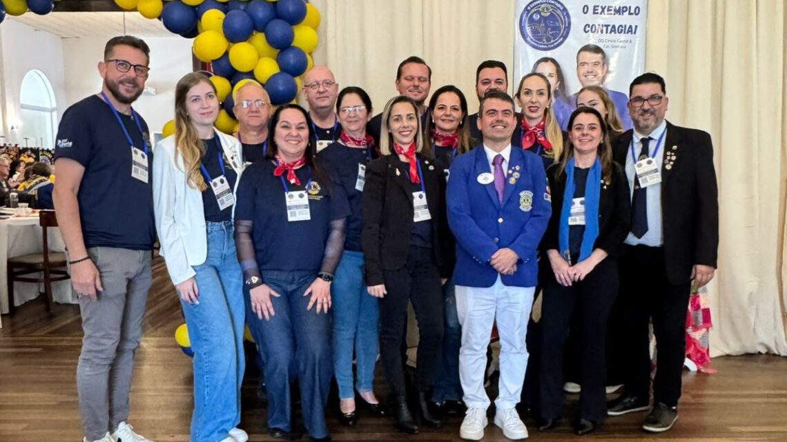 Mais de 320 companheiros participam da 1ª RGD do Lions Clube em Indaial neste último sábado