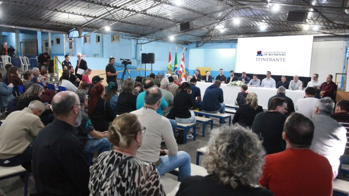 Câmara de Blumenau – Comunidade lota sessão itinerante da Câmara no bairro Escola Agrícola