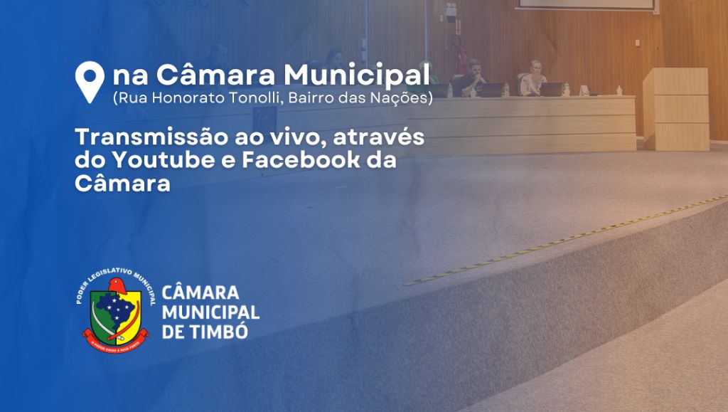 Câmara de Timbó fará Audiências Públicas sobre Saúde e Finanças em setembro