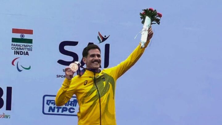 Atleta de Balneário Piçarras, Jean Oliveira conquista bronze no Mundial Paralímpico na Índia