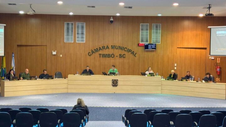Câmara de Timbó: Destaques da Sessão de 07 de Outubro