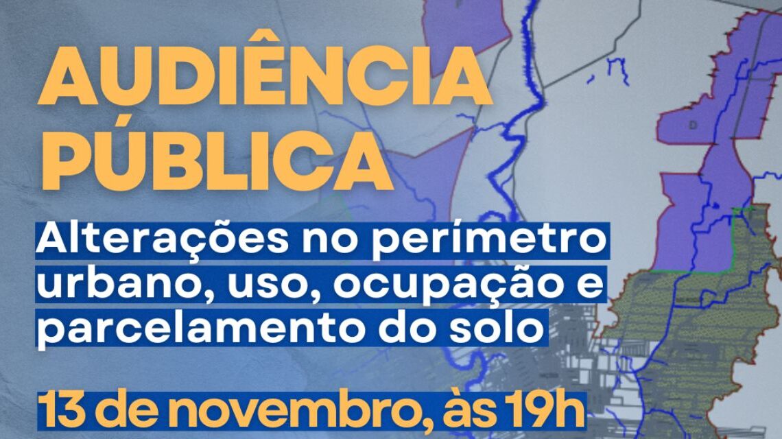 Câmara de Timbó vai discutir alterações no perímetro urbano, uso, ocupação e parcelamento do solo no município