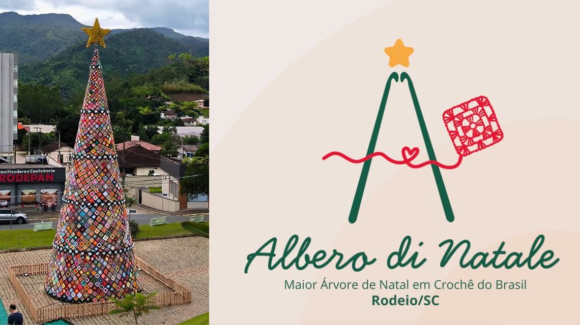 “Albero di Natale” – Rodeio Celebra o Natal com a Maior Árvore de Crochê do Brasil
