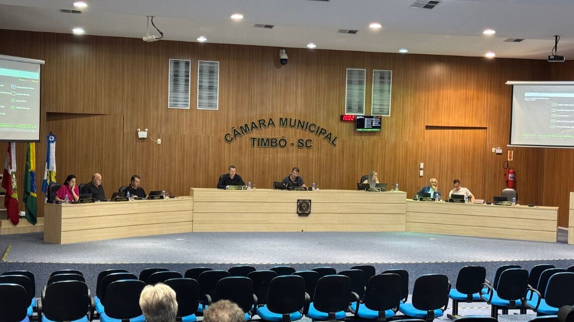 Câmara de Timbó: Destaques da Sessão de 04 de Novembro