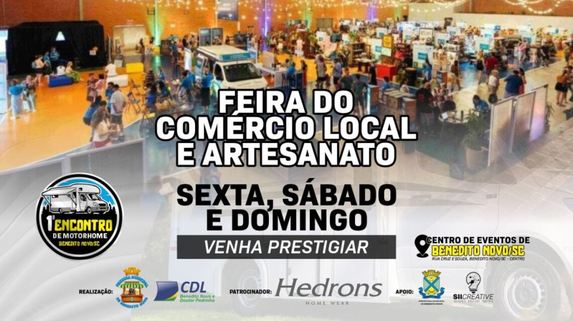 Feira do Comércio Local e do Artesanato movimenta Benedito Novo