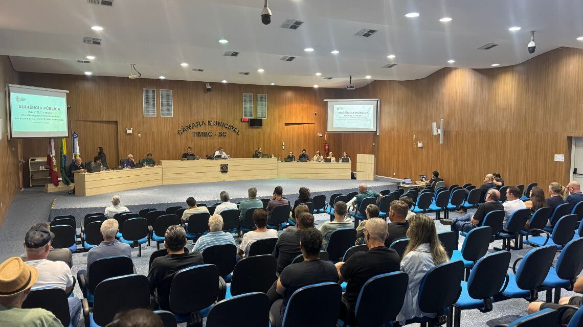 Timbó: Câmara e comunidade debatem mudanças no Plano Diretor municipal