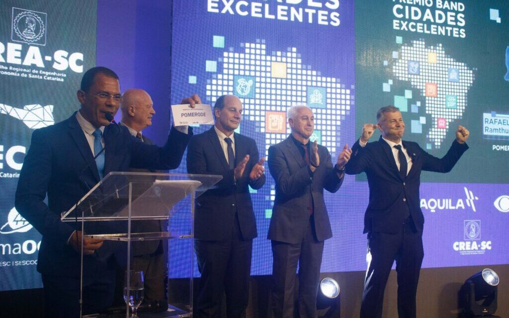 Pomerode conquista Prêmio de Destaque em Gestão Pública no Band Cidades Excelentes