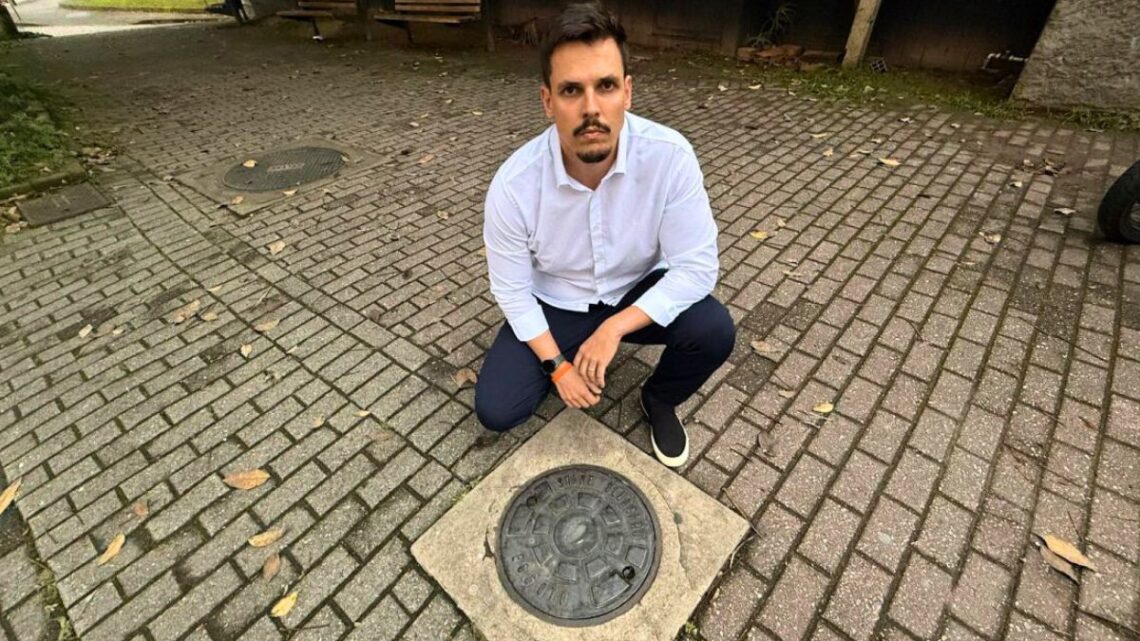 Denúncia: relatório revela colapso no saneamento e poços de visita sumidos em Blumenau