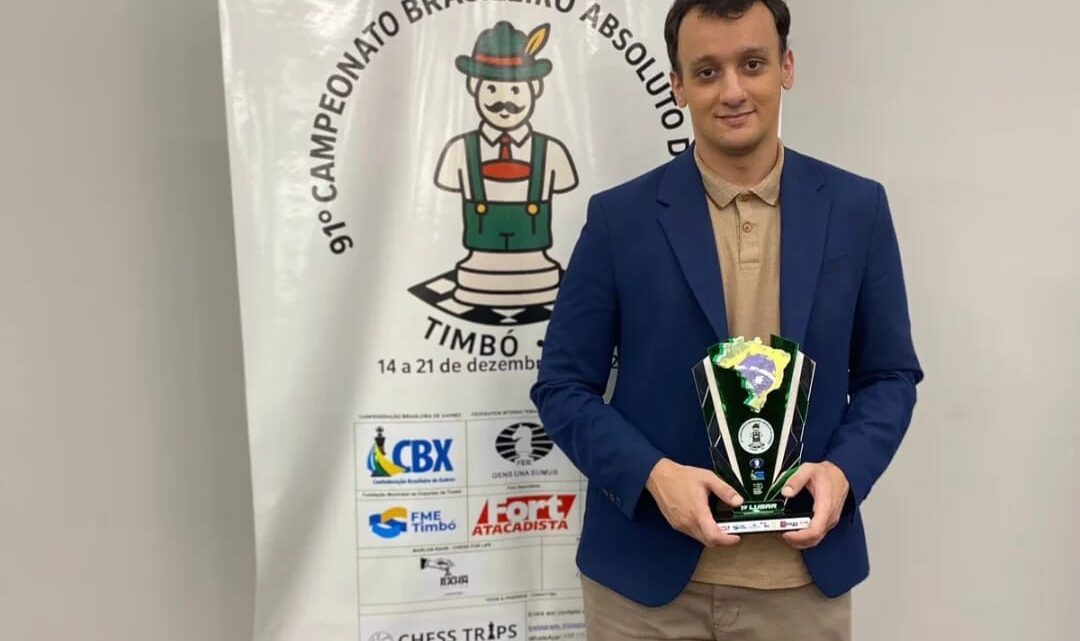 Supi é tri brasileiro de xadrez em Timbó e garante vaga olímpica