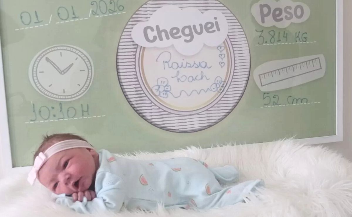 Raissa Lach é a primeira bebê de 2026 nascida no Hospital Oase