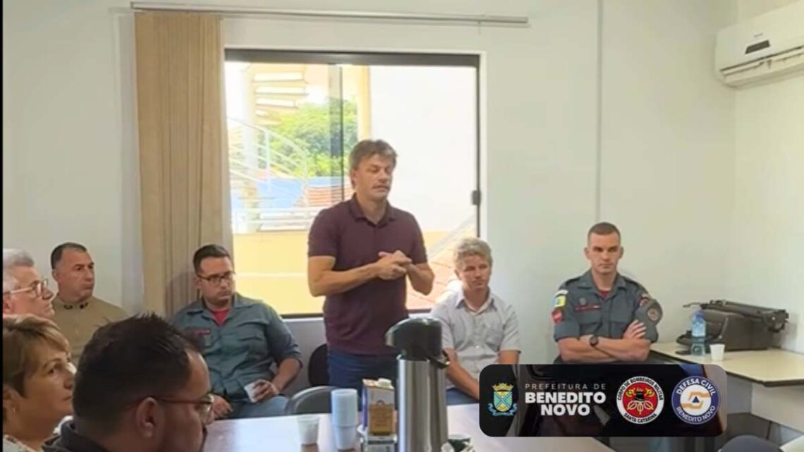 Benedito Novo reforça preparação para desastres em reunião do GRAC