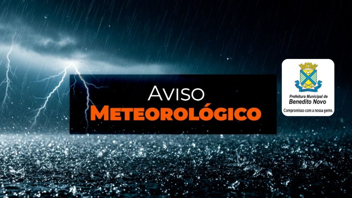 Defesa Civil/SC: Alerta de temporais e chuva intensa (12 e 13/02)