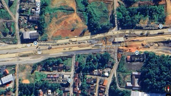 DNIT altera tráfego na BR-470 em Indaial por 45 dias