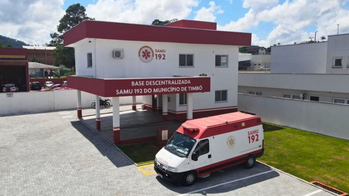 Prefeitura de Timbó inaugura nova base do Samu após readequações estruturais