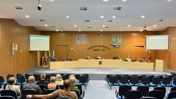 Câmara de Timbó: Destaques da Sessão de 10 de Março de 2026