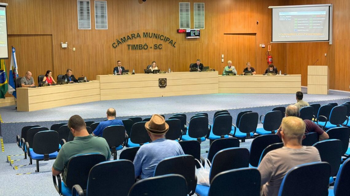 Câmara de Timbó: Destaques da Sessão de 24 de Março de 2026 Câmara de Timbó: Destaques da Sessão de 24 de Março de 2026