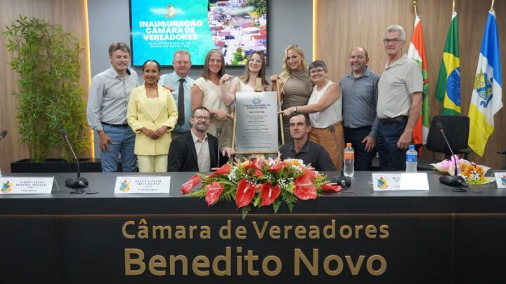 Nova sede da Câmara de Vereadores de Benedito Novo é inaugurada e marca novo capítulo na história do município