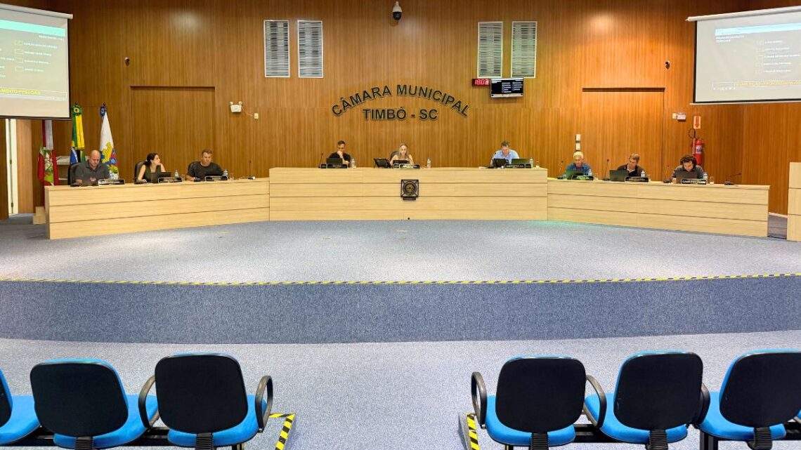 Câmara de Timbó: Destaques da Sessão de 22 de Abril de 2026
