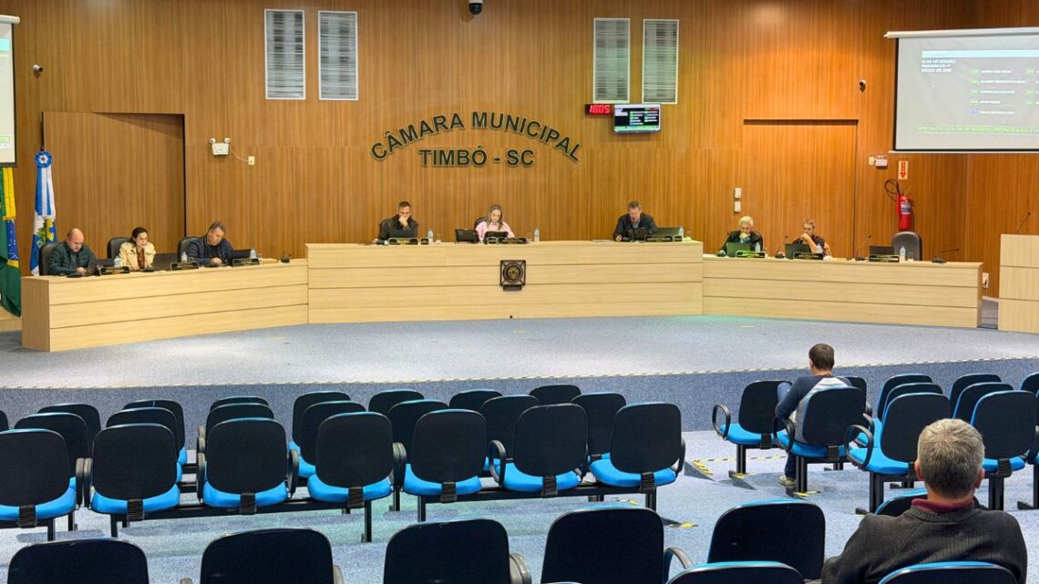 Câmara de Timbó: Destaques da Sessão de 26 de Maio de 2026