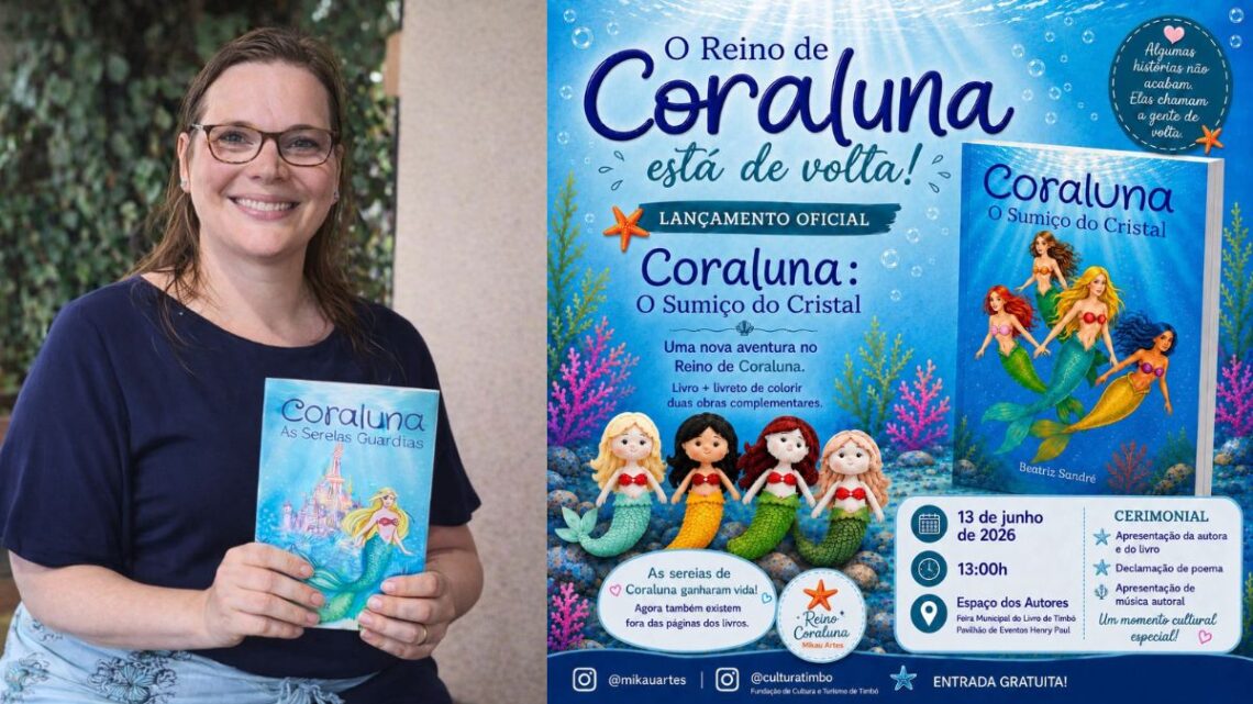 Declamação de poema, música autoral e fantasia marcam lançamento de Coraluna em Timbó Declamação de poema, música autoral e fantasia marcam lançamento de Coraluna em Timbó