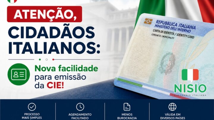 Italianos no exterior já podem emitir a CIE diretamente na Itália
